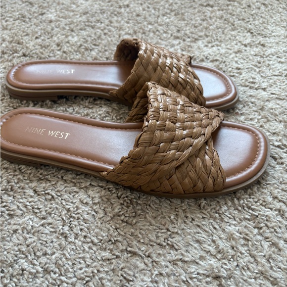 Nine West Woven Slide Sandals - Brown - Picture 3 of 3